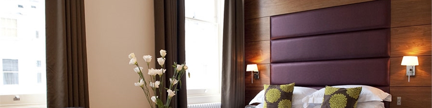 Shaded bedside wall lights