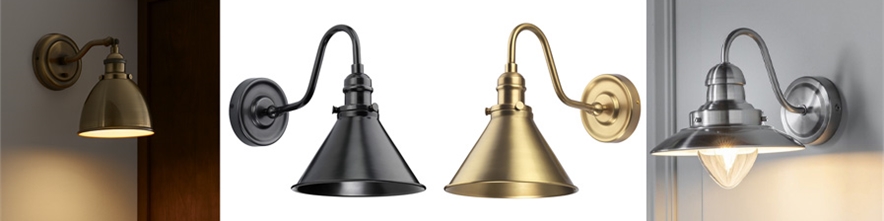 Wall lights for kitchens or utility rooms